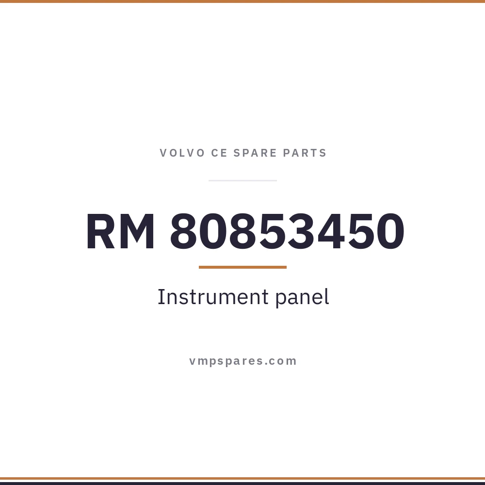 RM 80853450 – Instrument panel