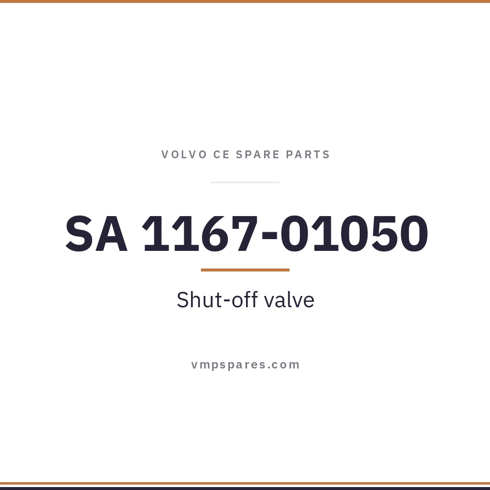 SA 1167-01050 – Shut-off valve