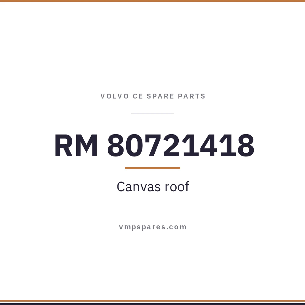RM 80721418 – Canvas roof