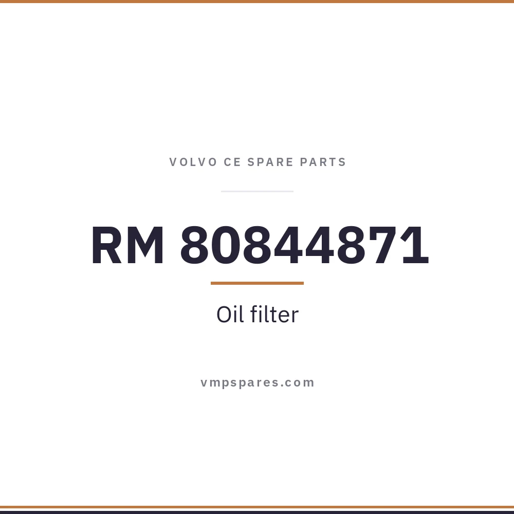 RM 80844871 – Oil filter