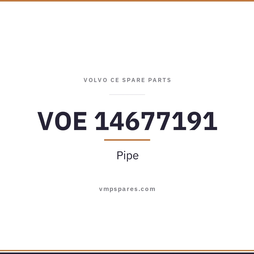 VOE 14677191 – Pipe