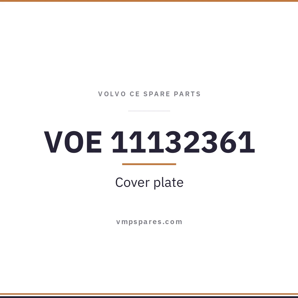 VOE 11132361 – Cover plate