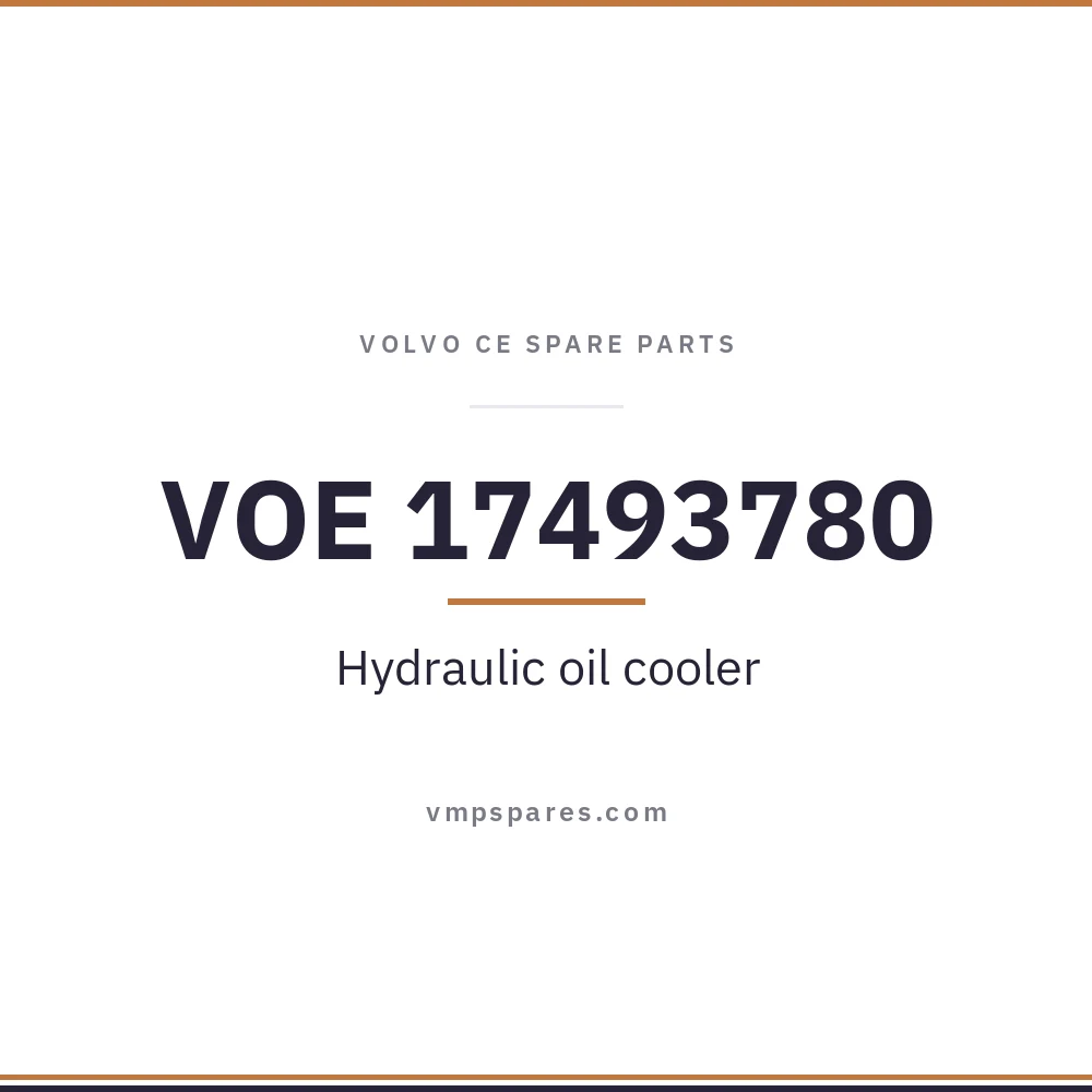 VOE 17493780 – Hydraulic oil cooler
