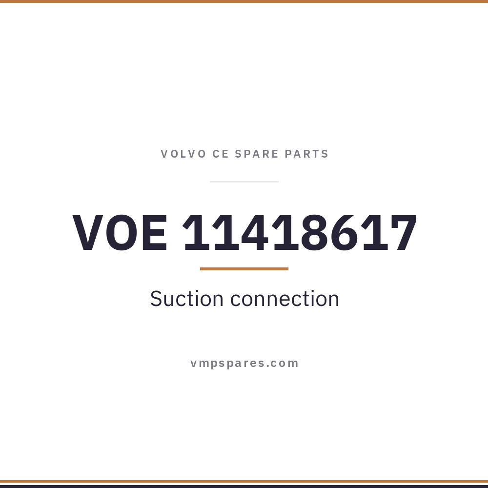 VOE 11418617 – Suction connection