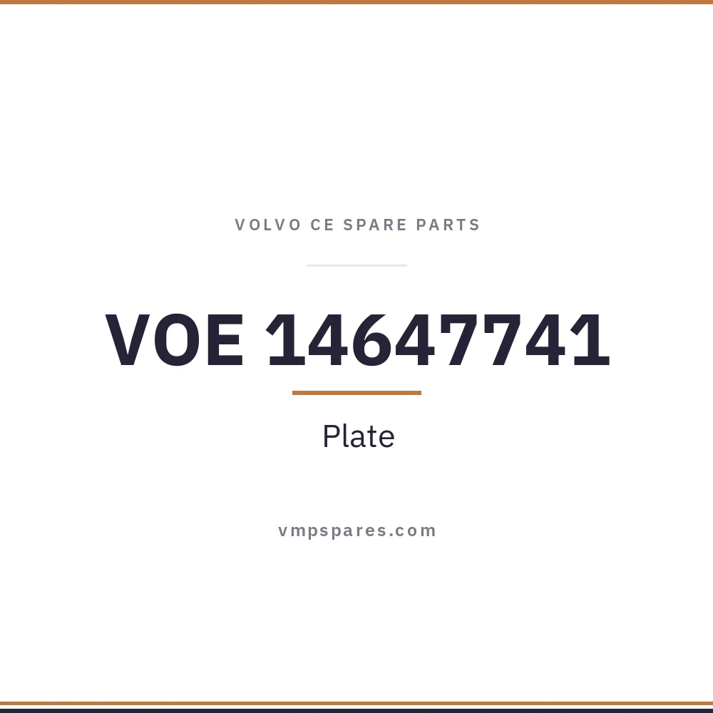 VOE 14647741 – Plate