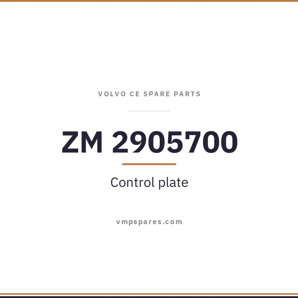 ZM 2905700 – Control plate