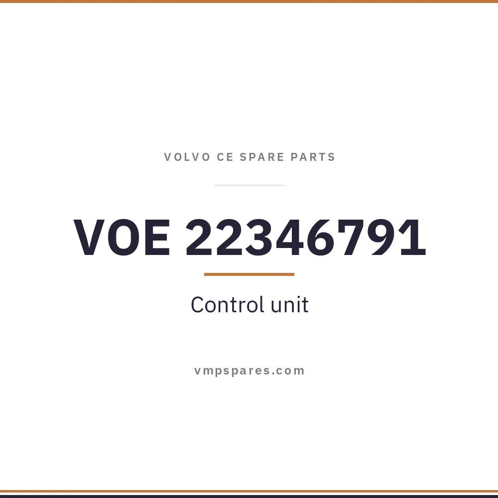 VOE 22346791 – Control unit