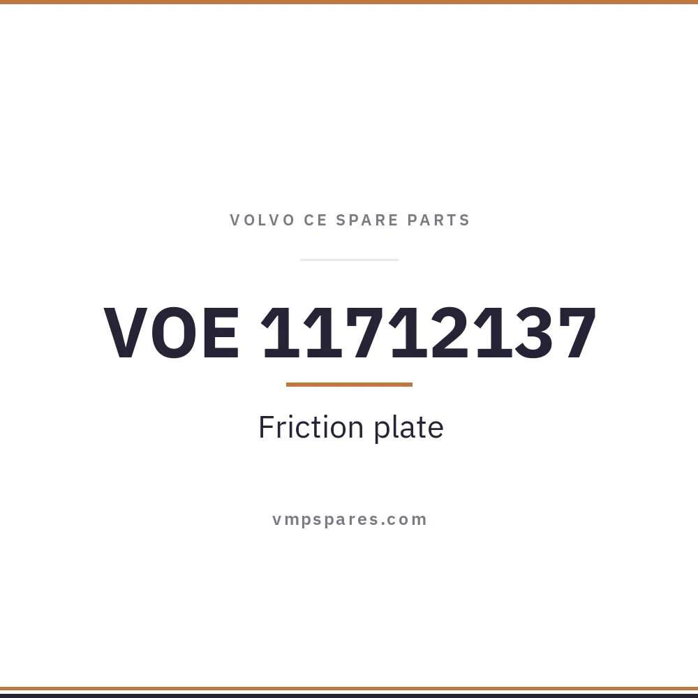 VOE 11712137 – Friction plate