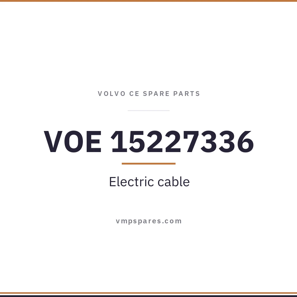 VOE 15227336 – Electric cable