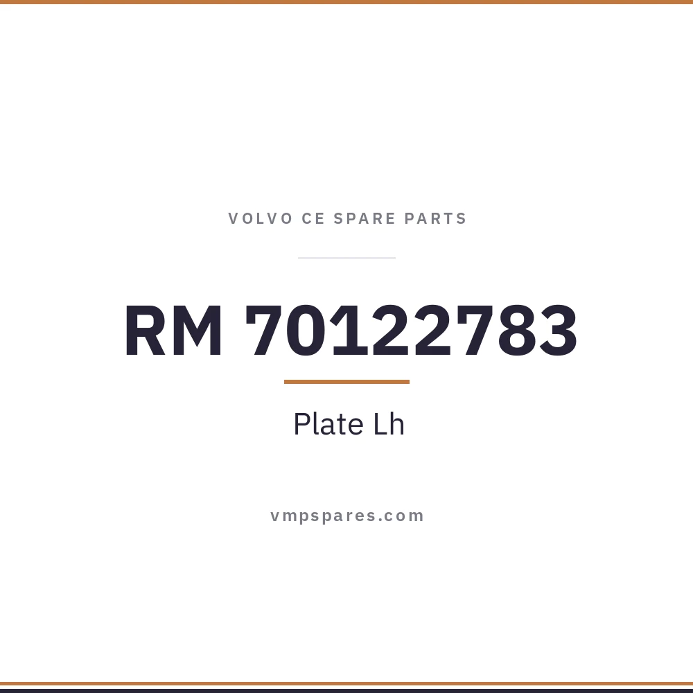 RM 70122783 – Plate  Lh