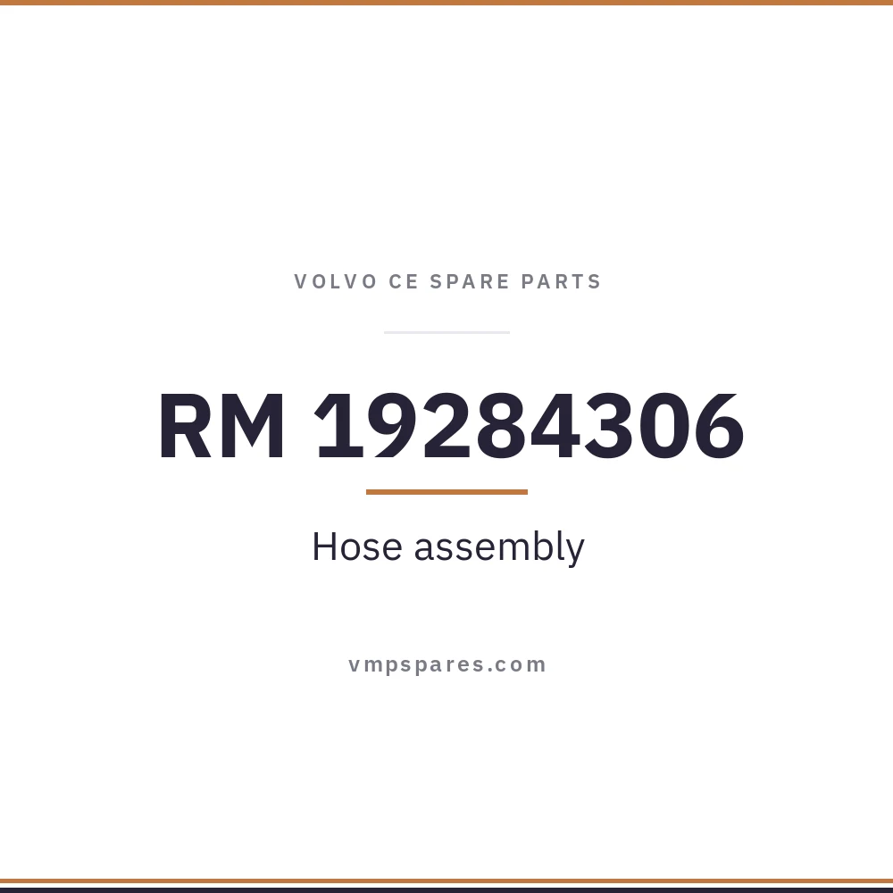 RM 19284306 – Hose assembly