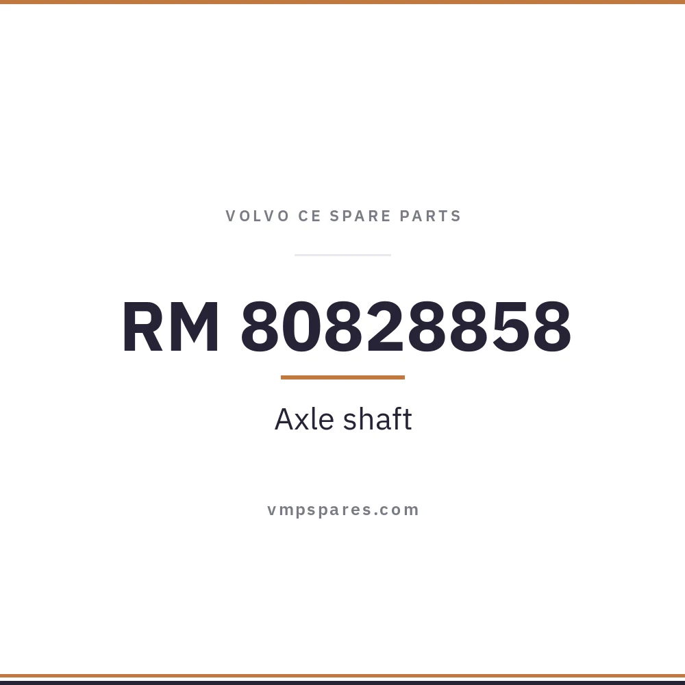 RM 80828858 – Axle shaft