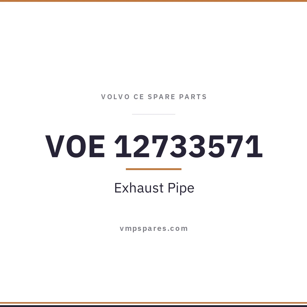 VOE 12733571 – Exhaust Pipe