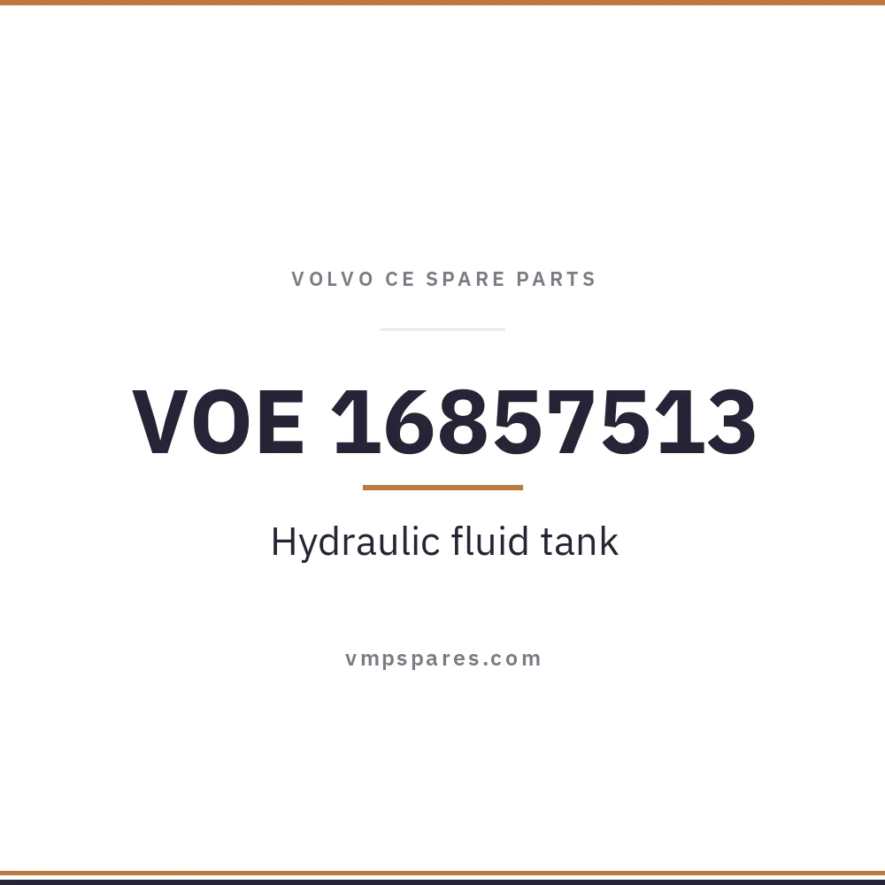 VOE 16857513 – Hydraulic fluid tank