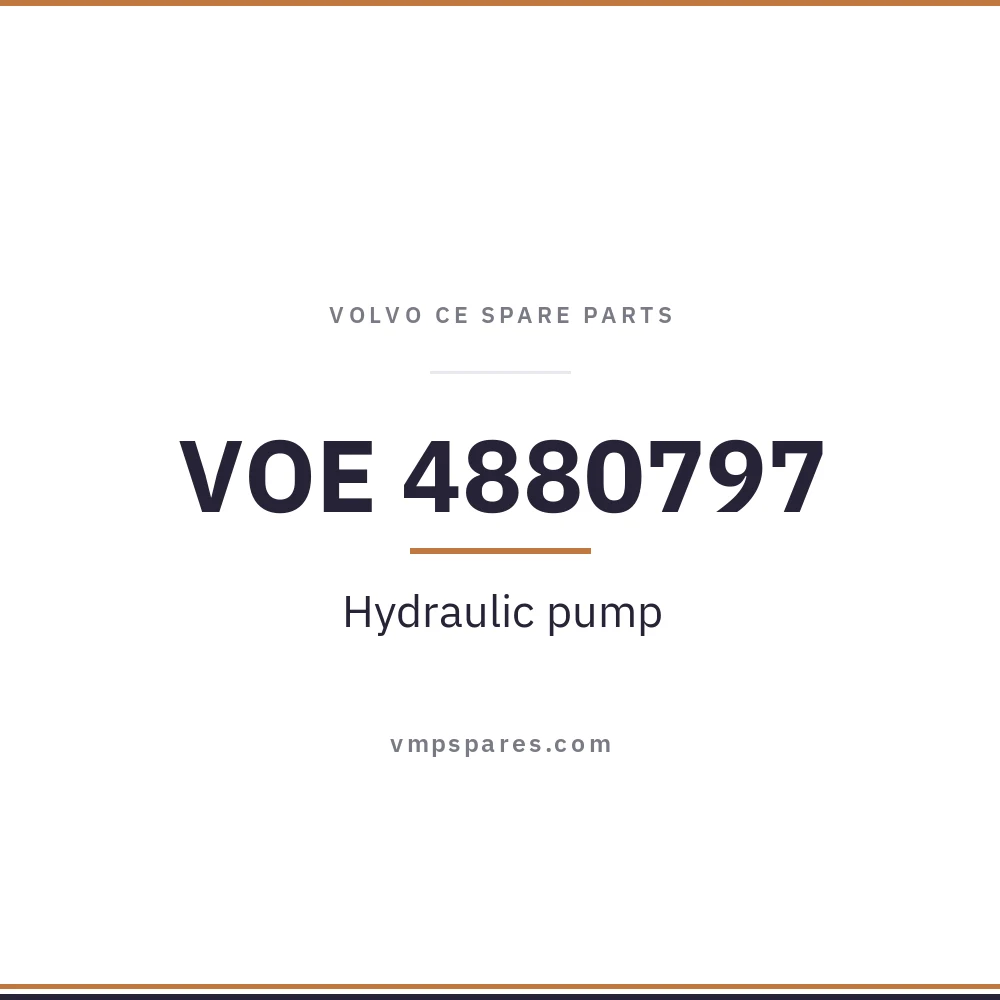 VOE 4880797 – Hydraulic pump
