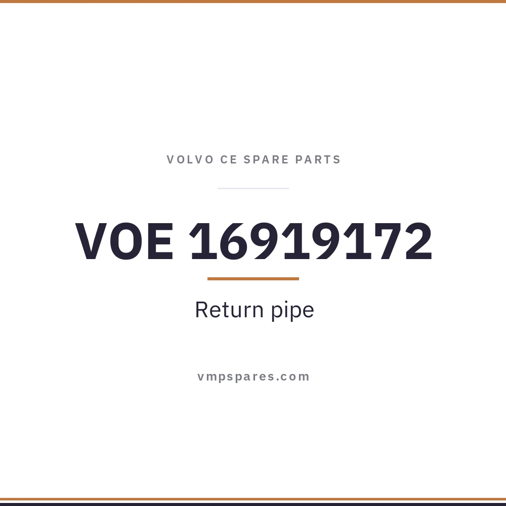 VOE 16919172 – Return pipe