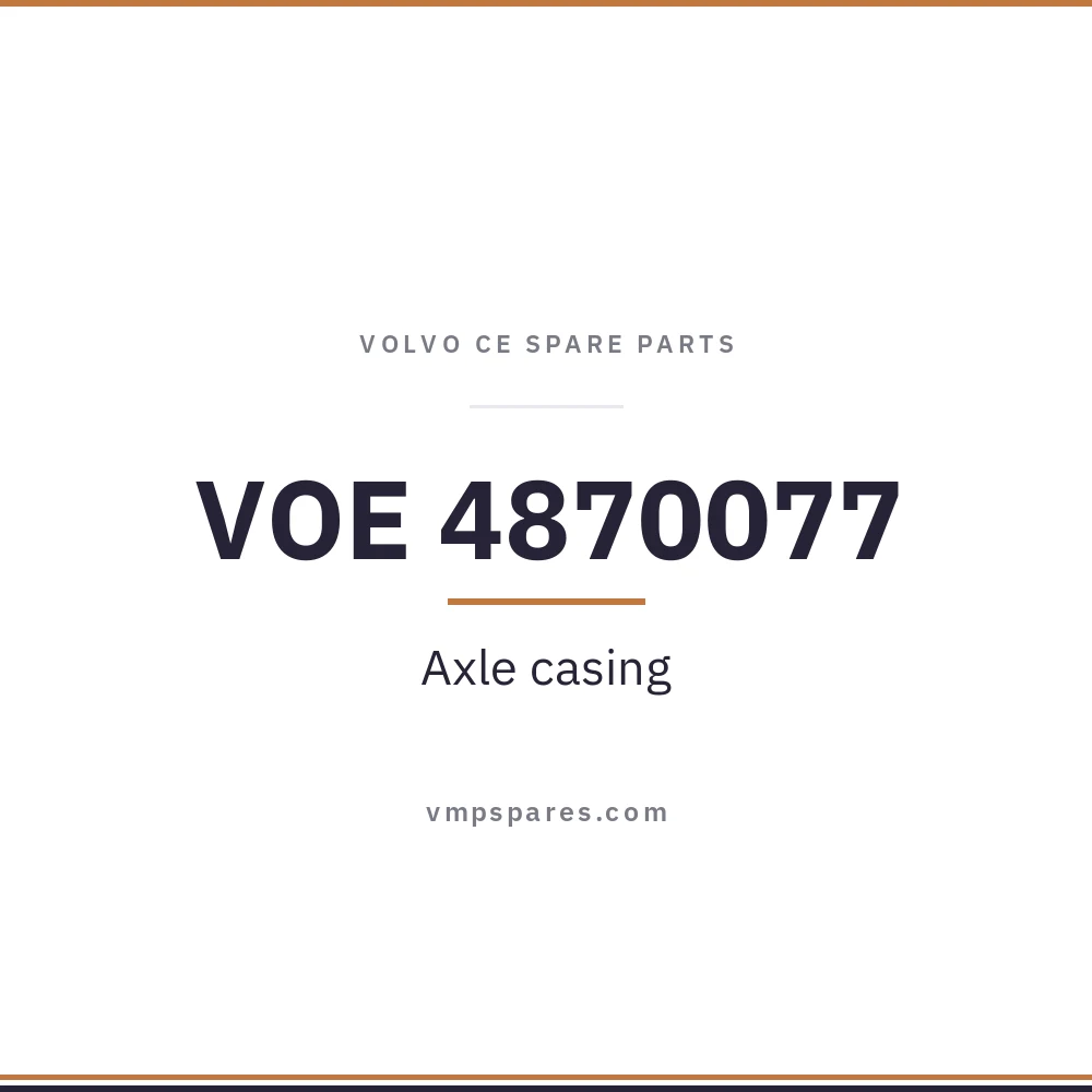 VOE 4870077 – Axle casing