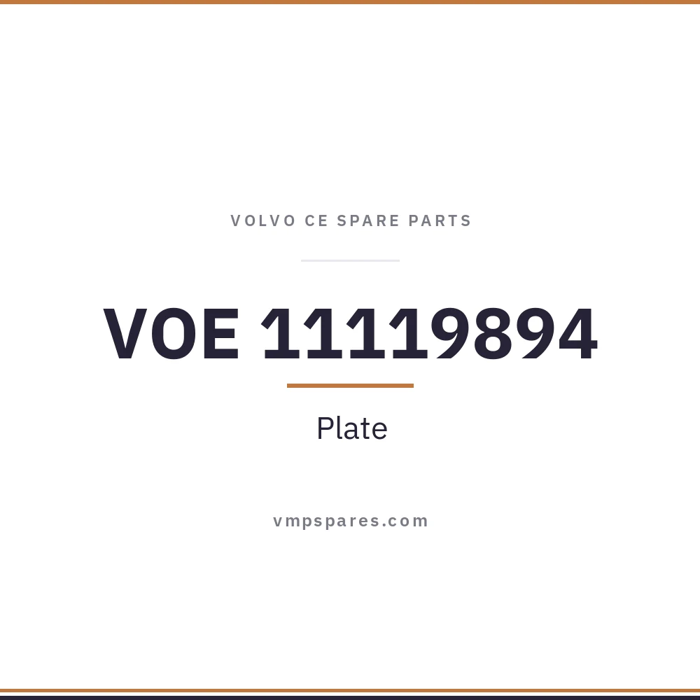 VOE 11119894 – Plate