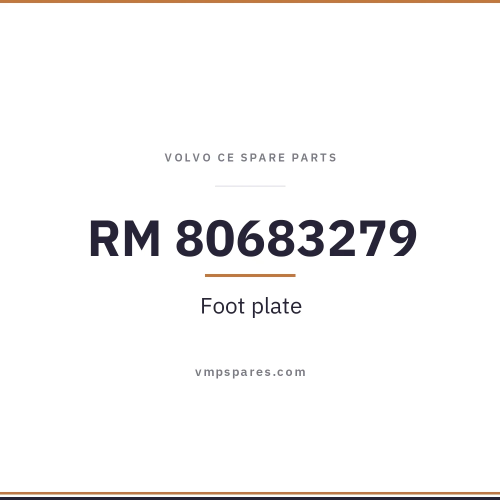 RM 80683279 – Foot plate