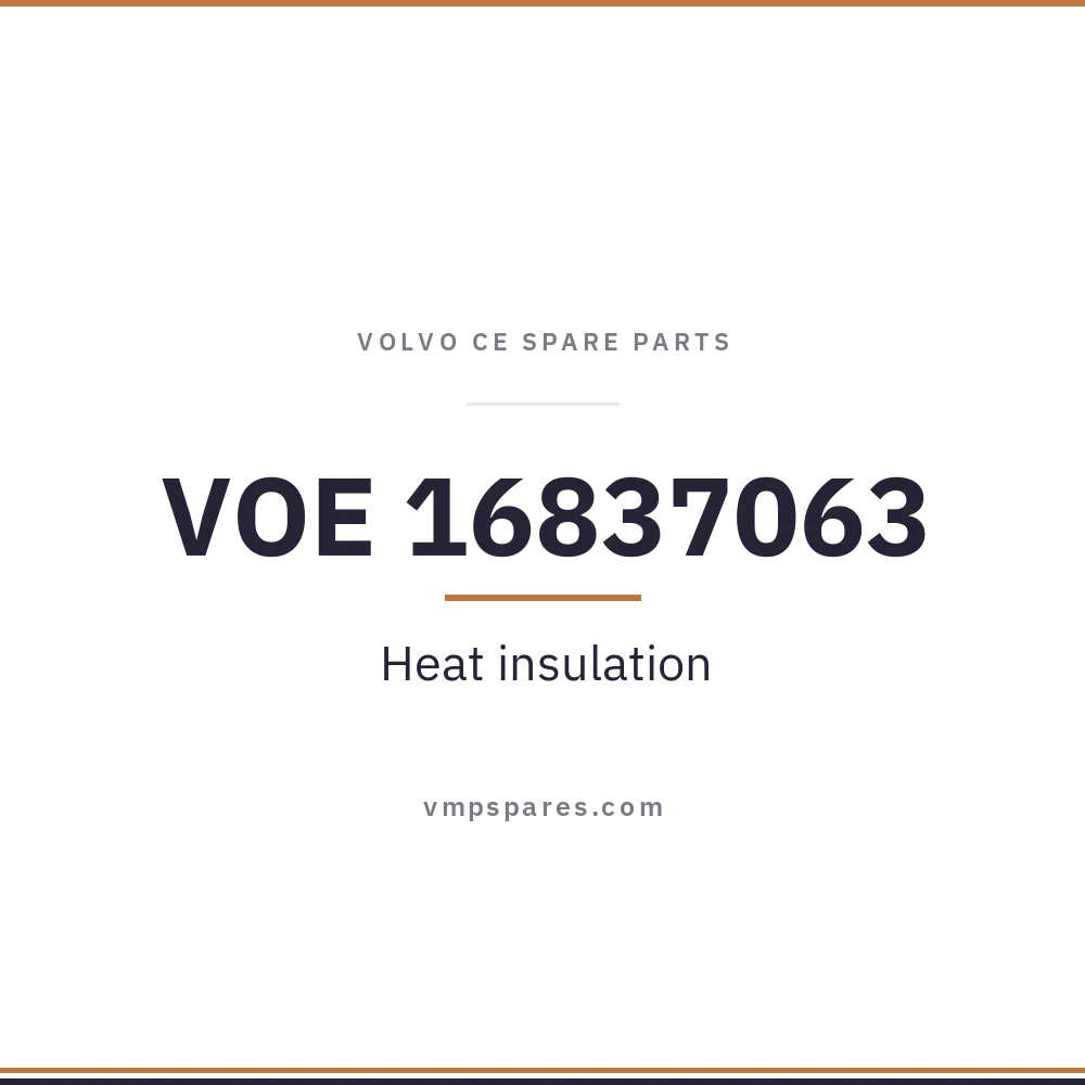 VOE 16837063 – Heat insulation