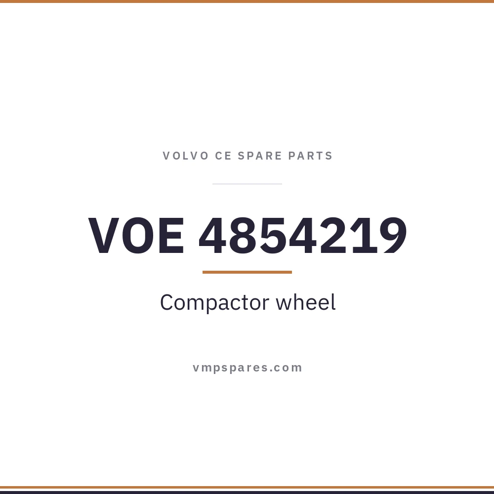 VOE 4854219 – Compactor wheel
