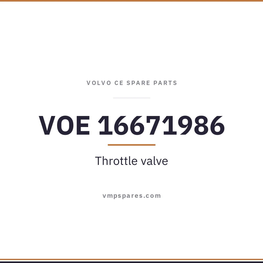 VOE 16671986 – Throttle valve