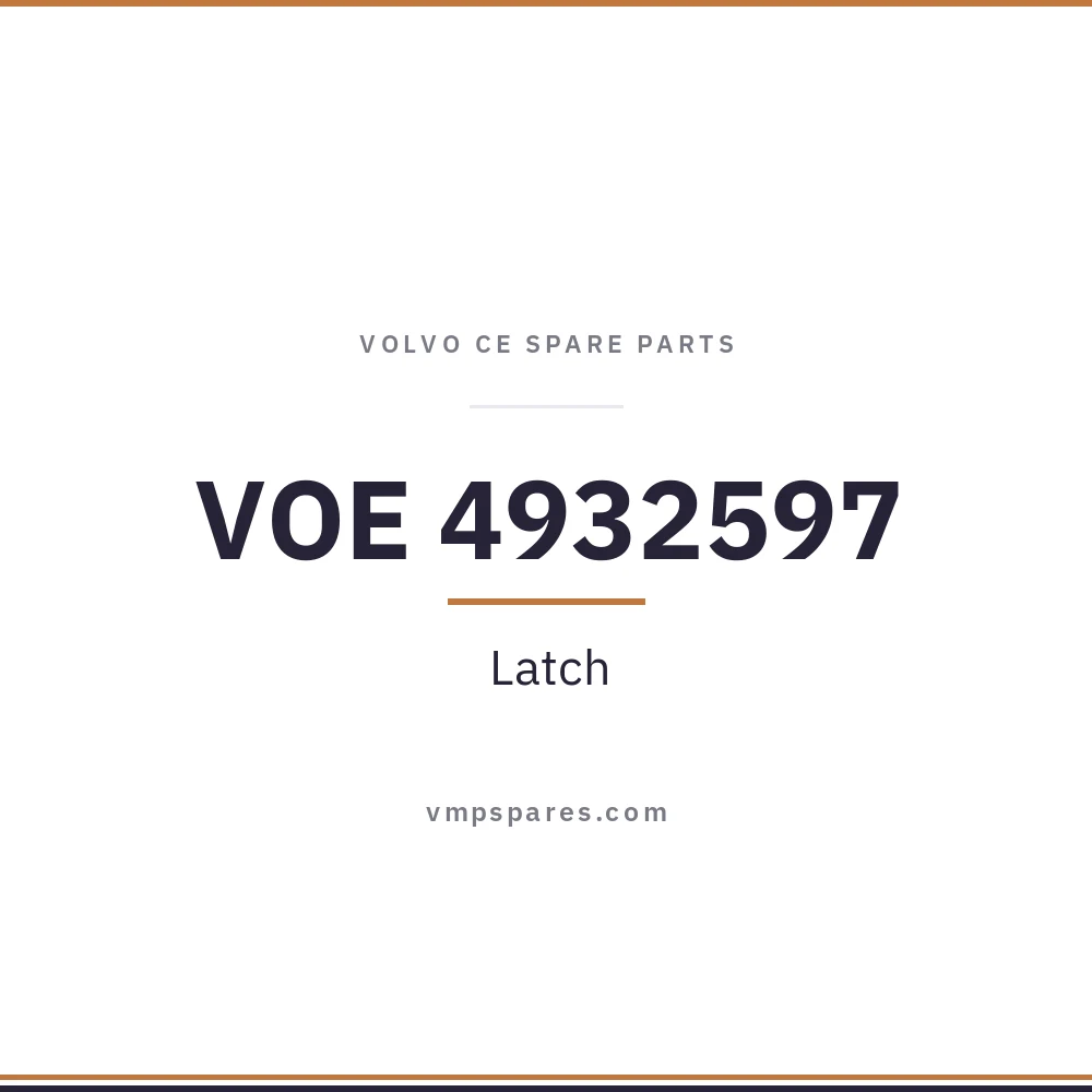 VOE 4932597 – Latch