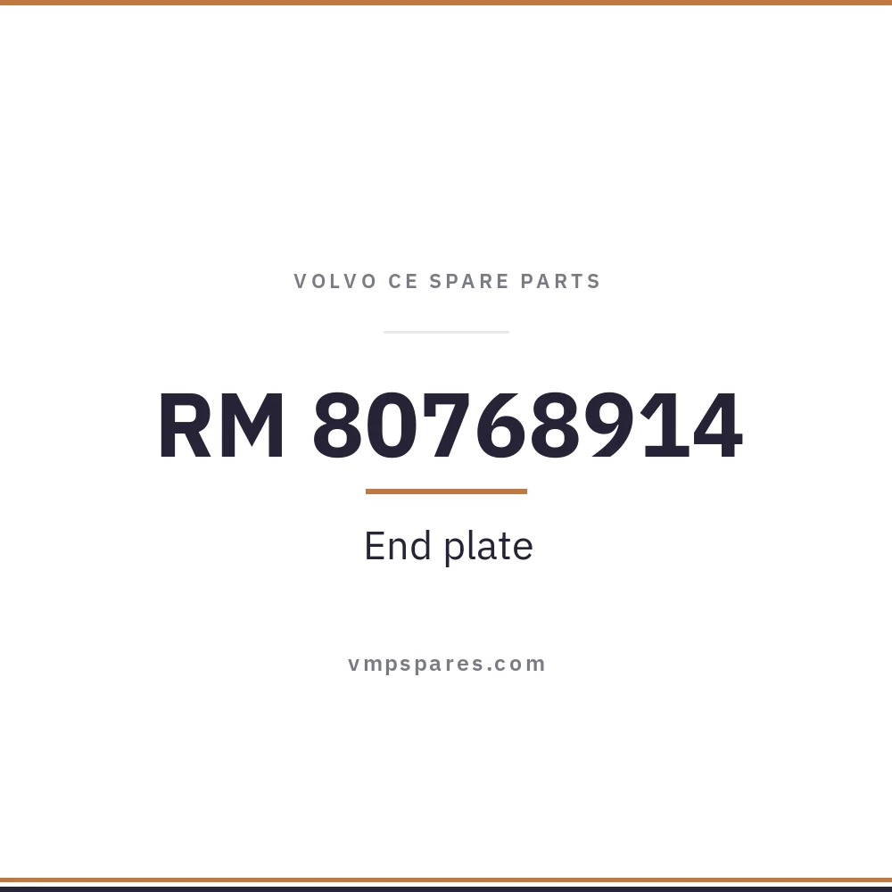 RM 80768914 – End plate