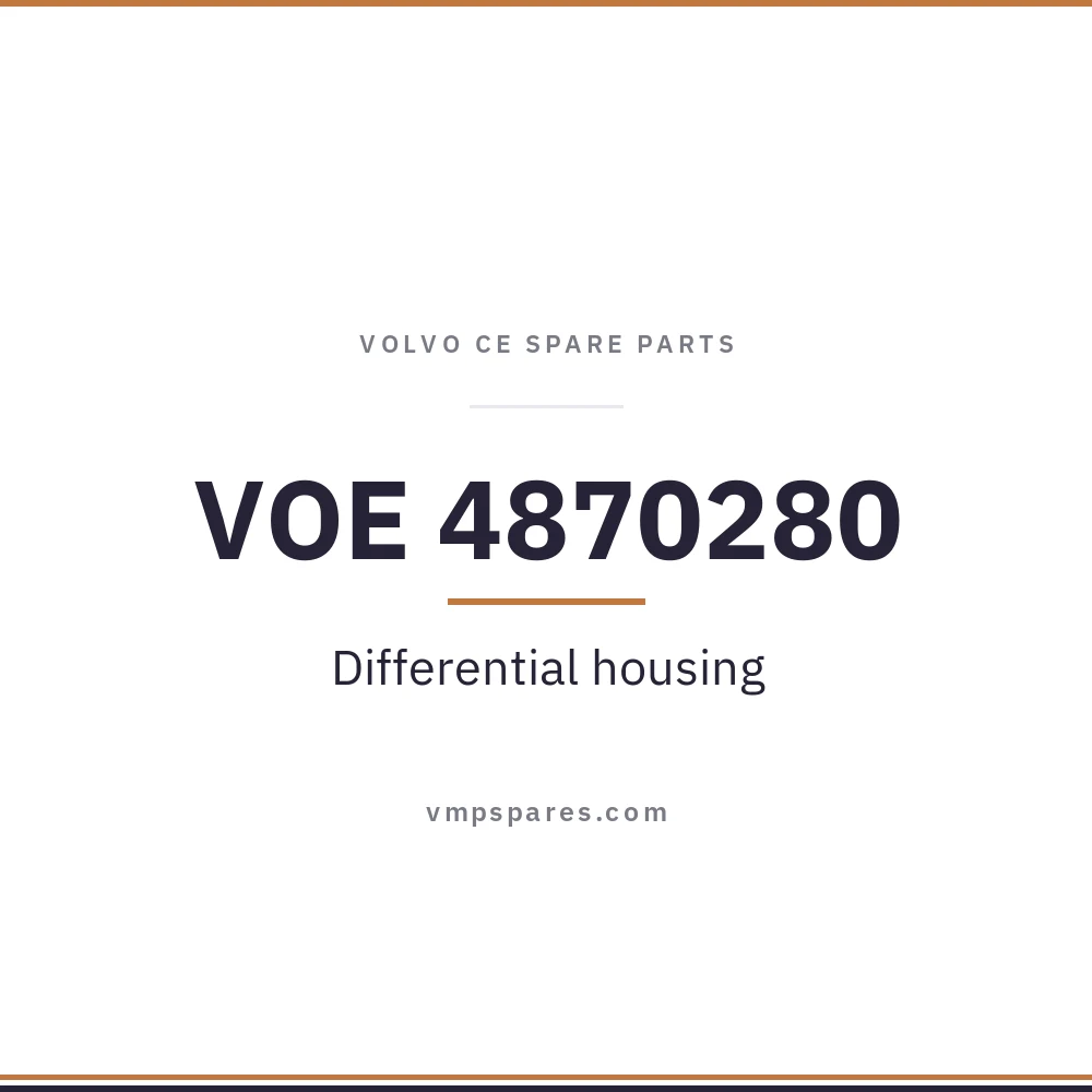 VOE 4870280 – Differential housing
