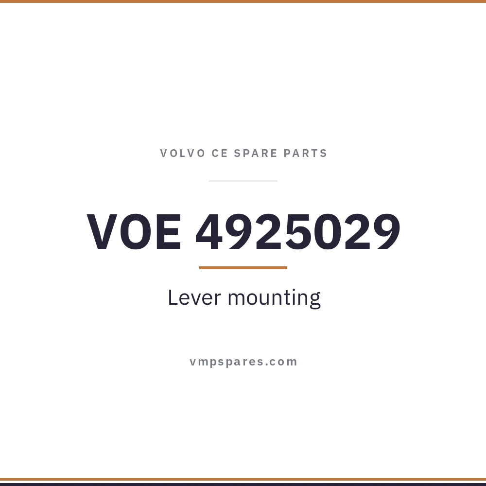 VOE 4925029 – Lever mounting