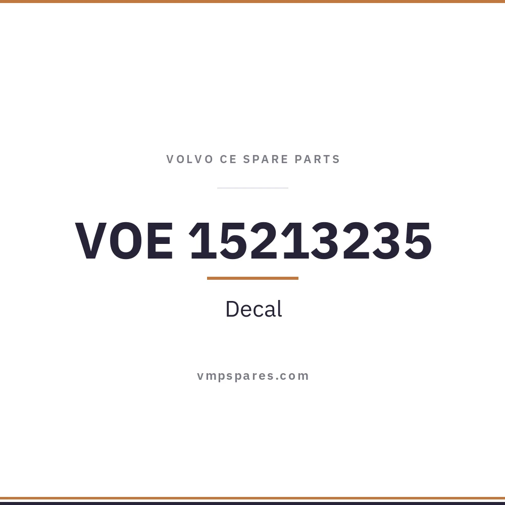 VOE 15213235 – Decal
