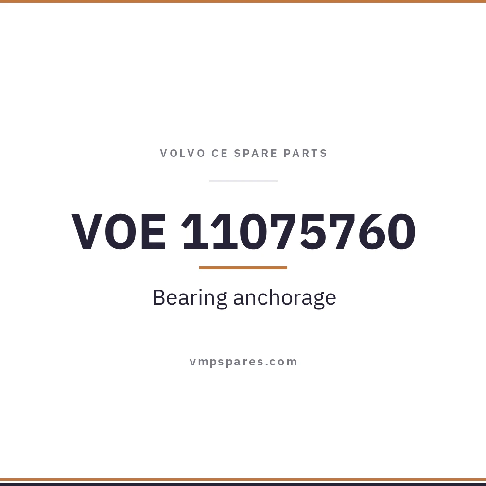 VOE 11075760 – Bearing anchorage