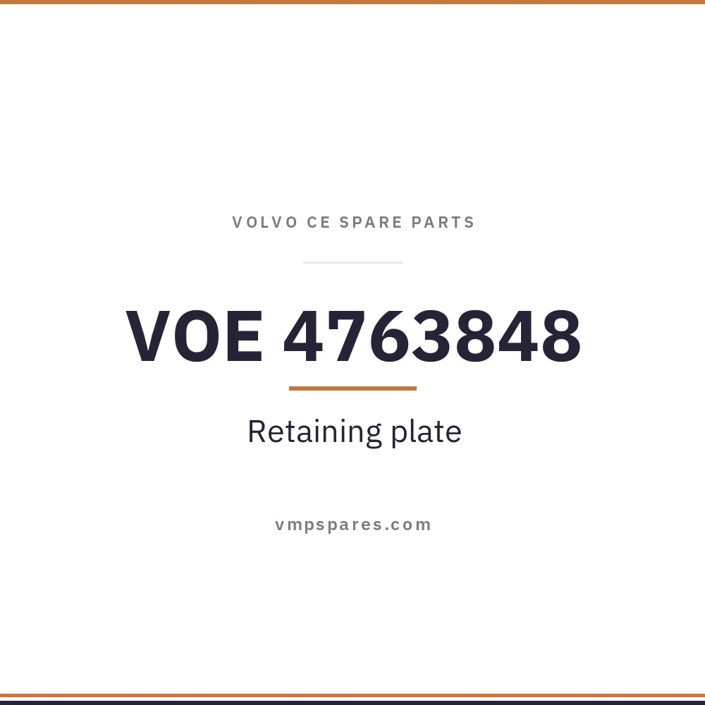 VOE 4763848 – Retaining plate