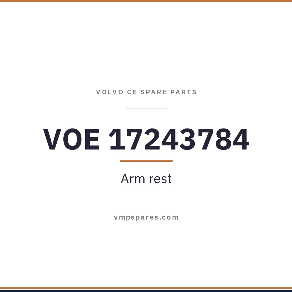 VOE 17243784 – Arm rest