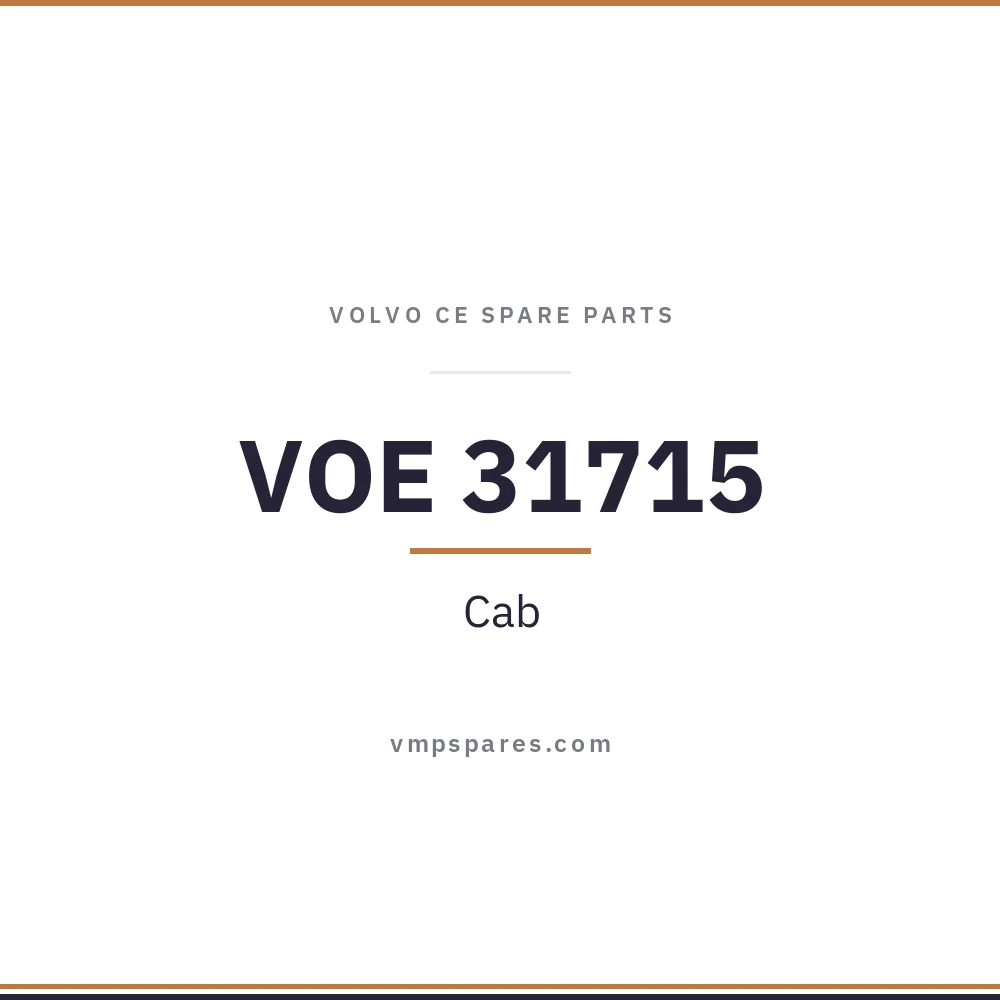 VOE 31715 – Cab