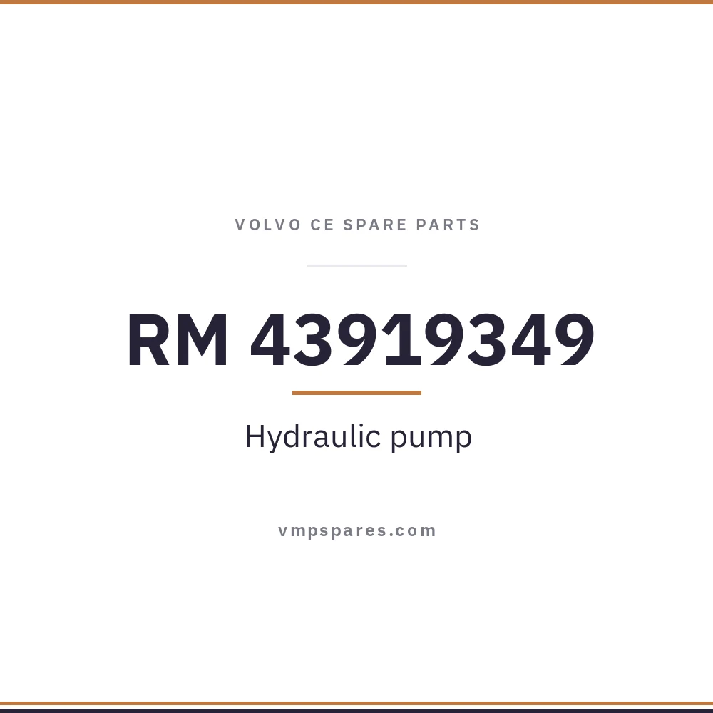 RM 43919349 – Hydraulic pump