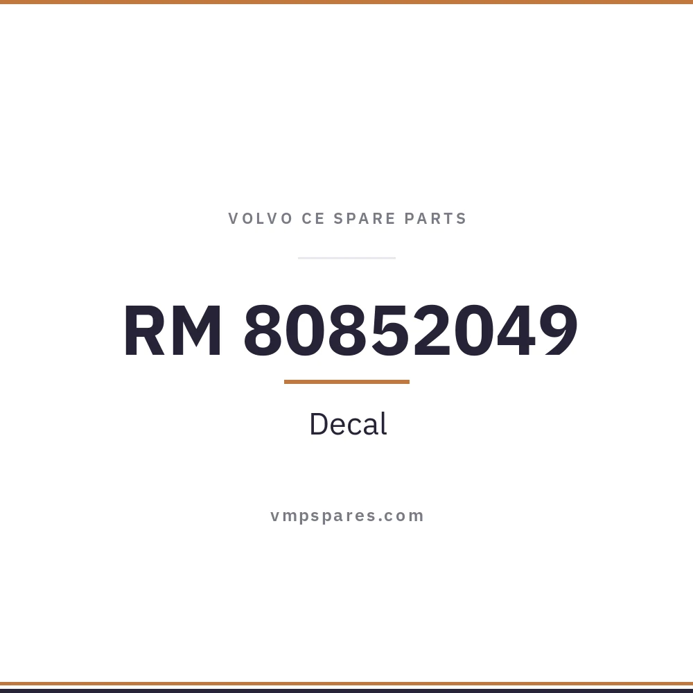 RM 80852049 – Decal