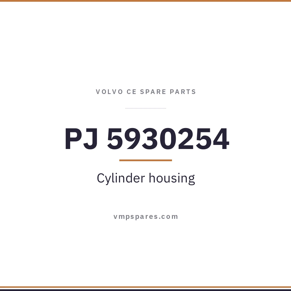 PJ 5930254 – Cylinder housing