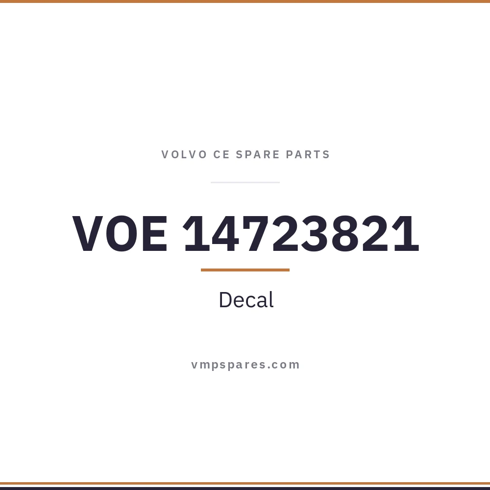 VOE 14723821 – Decal