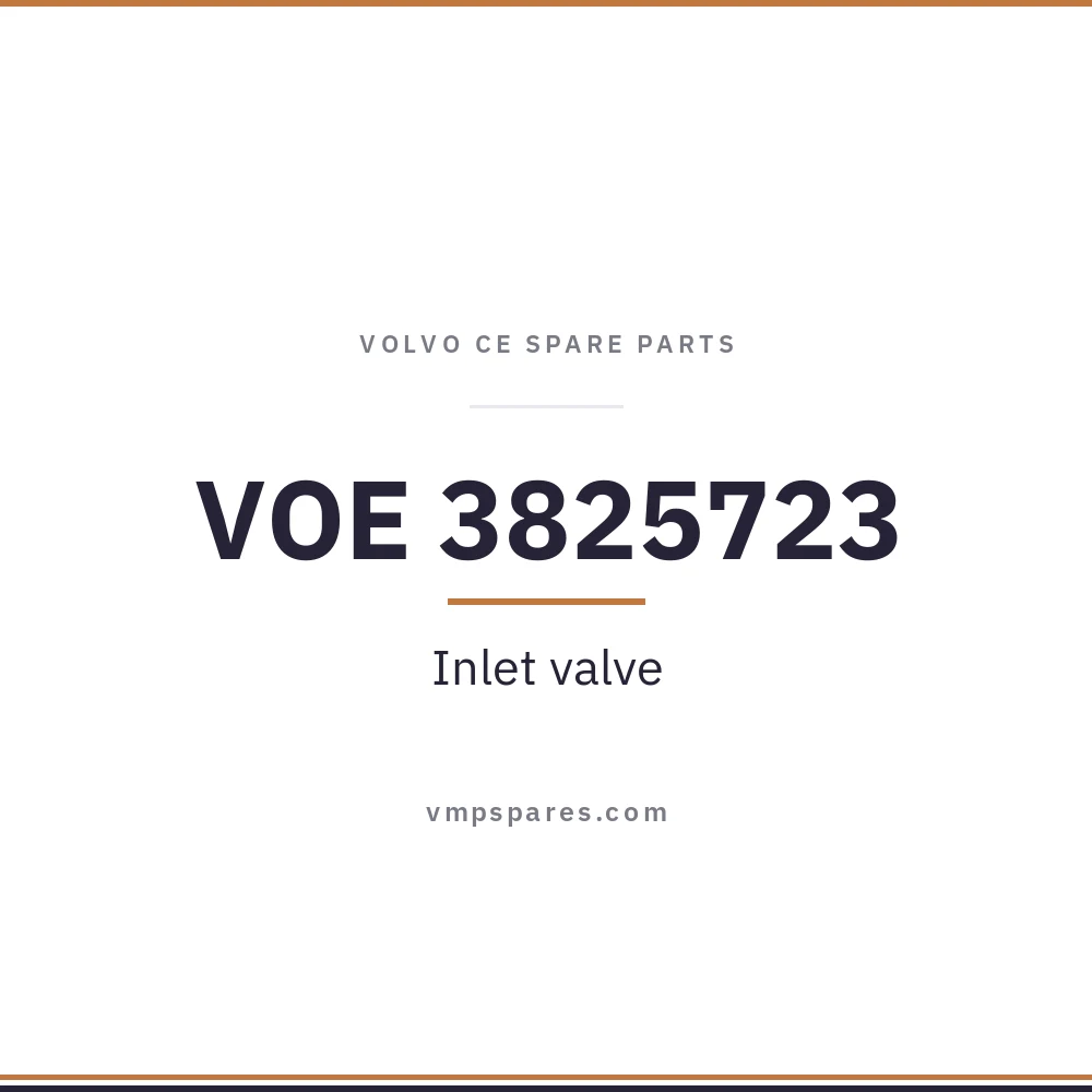 VOE 3825723 – Inlet valve