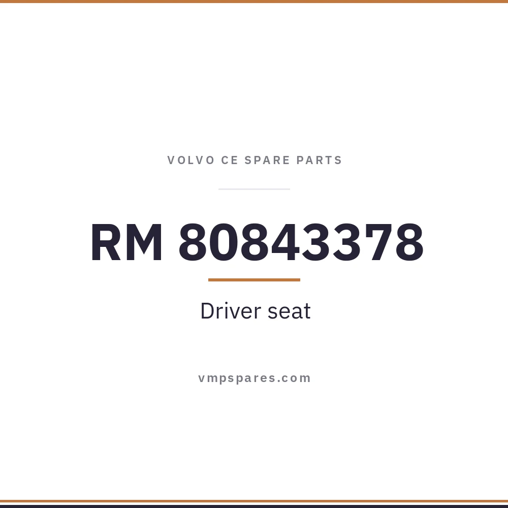 RM 80843378 – Driver seat