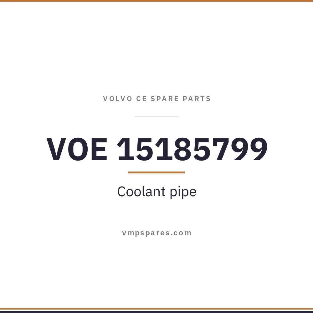 VOE 15185799 – Coolant pipe