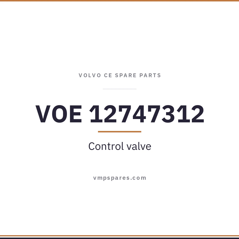 VOE 12747312 – Control valve