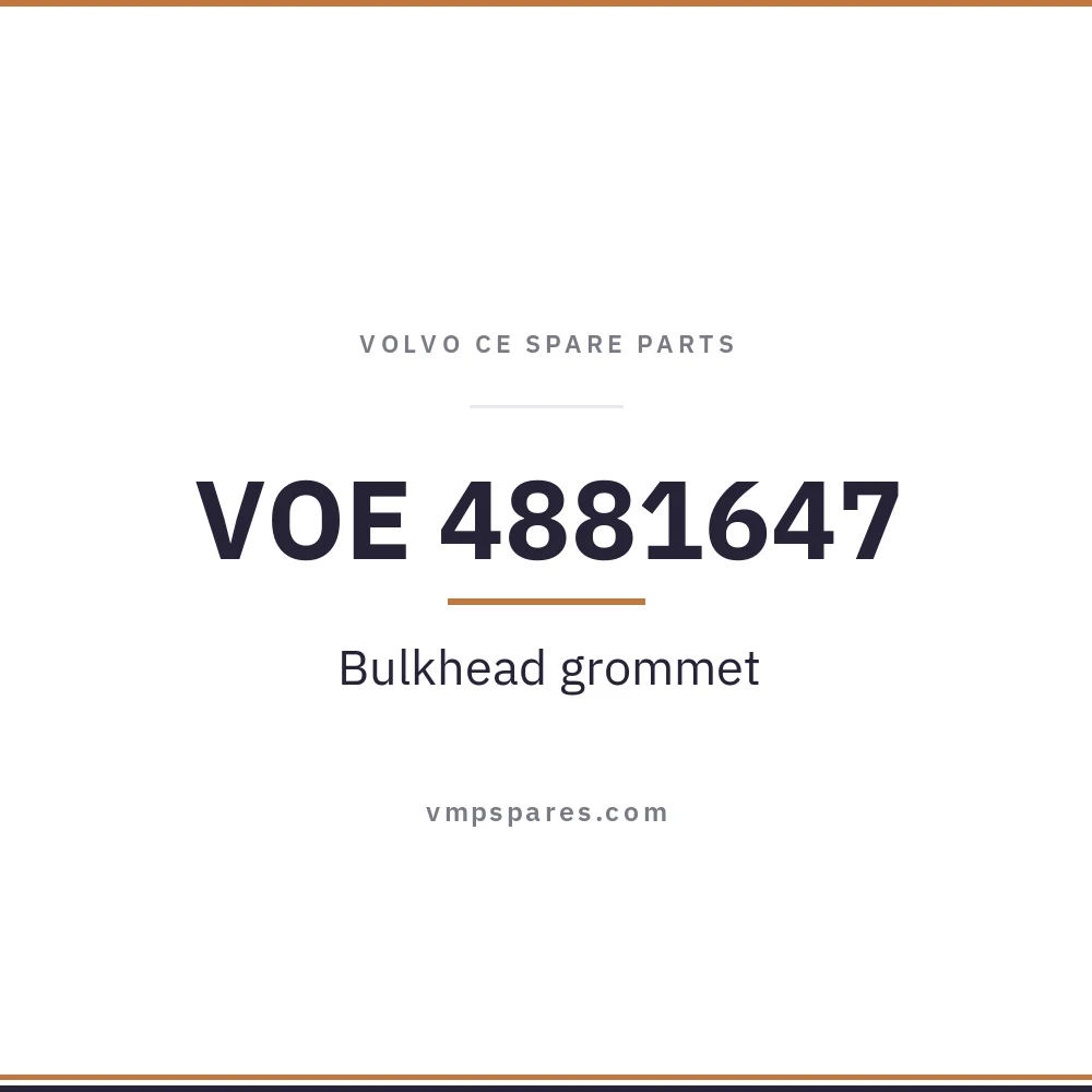 VOE 4881647 – Bulkhead grommet