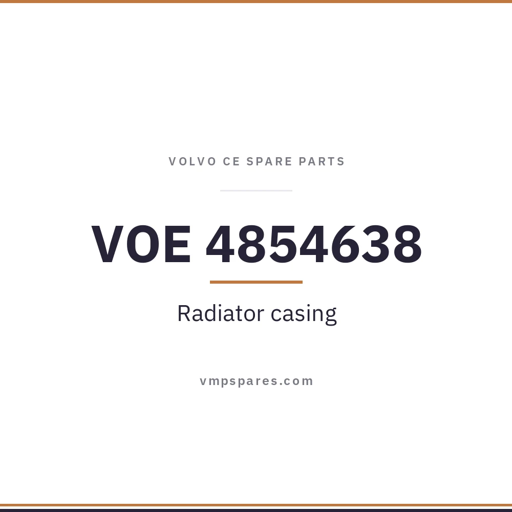 VOE 4854638 – Radiator casing