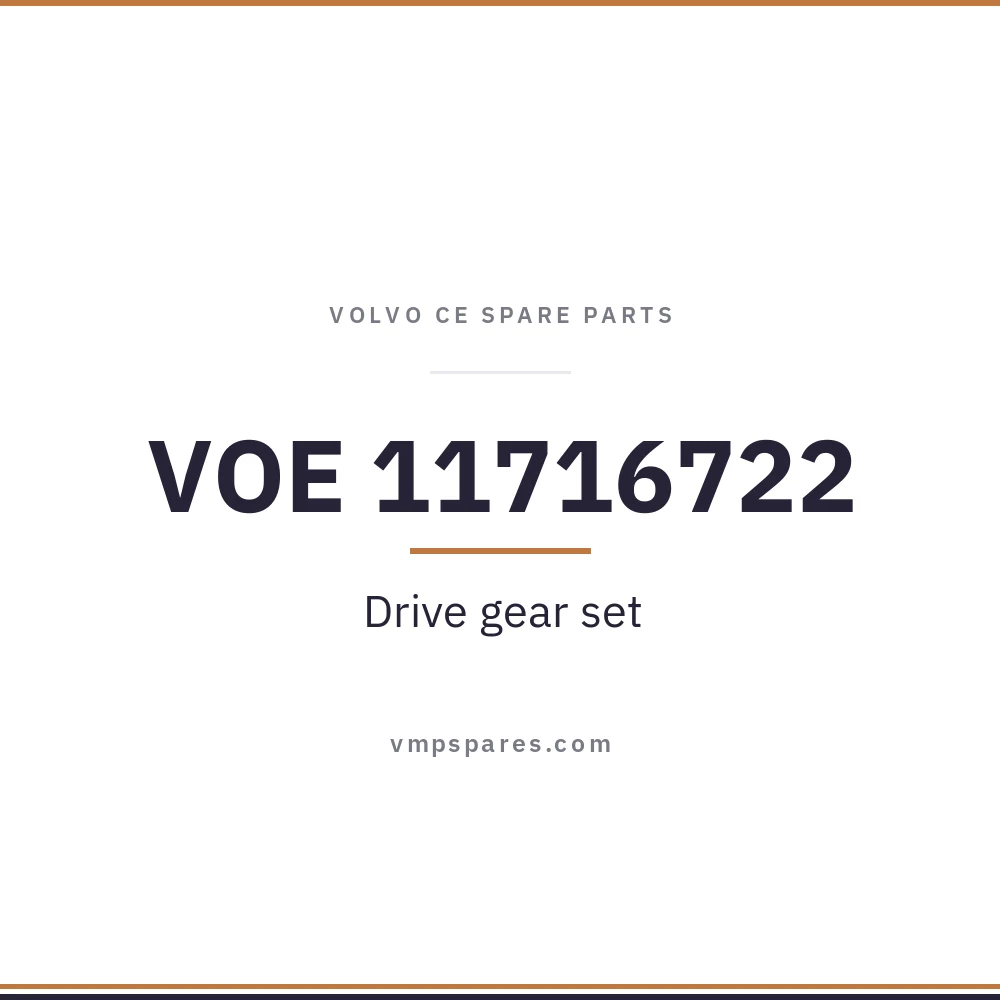 VOE 11716722 – Drive gear set
