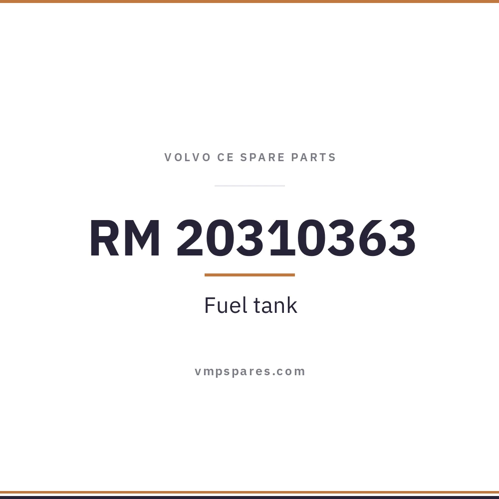 RM 20310363 – Fuel tank