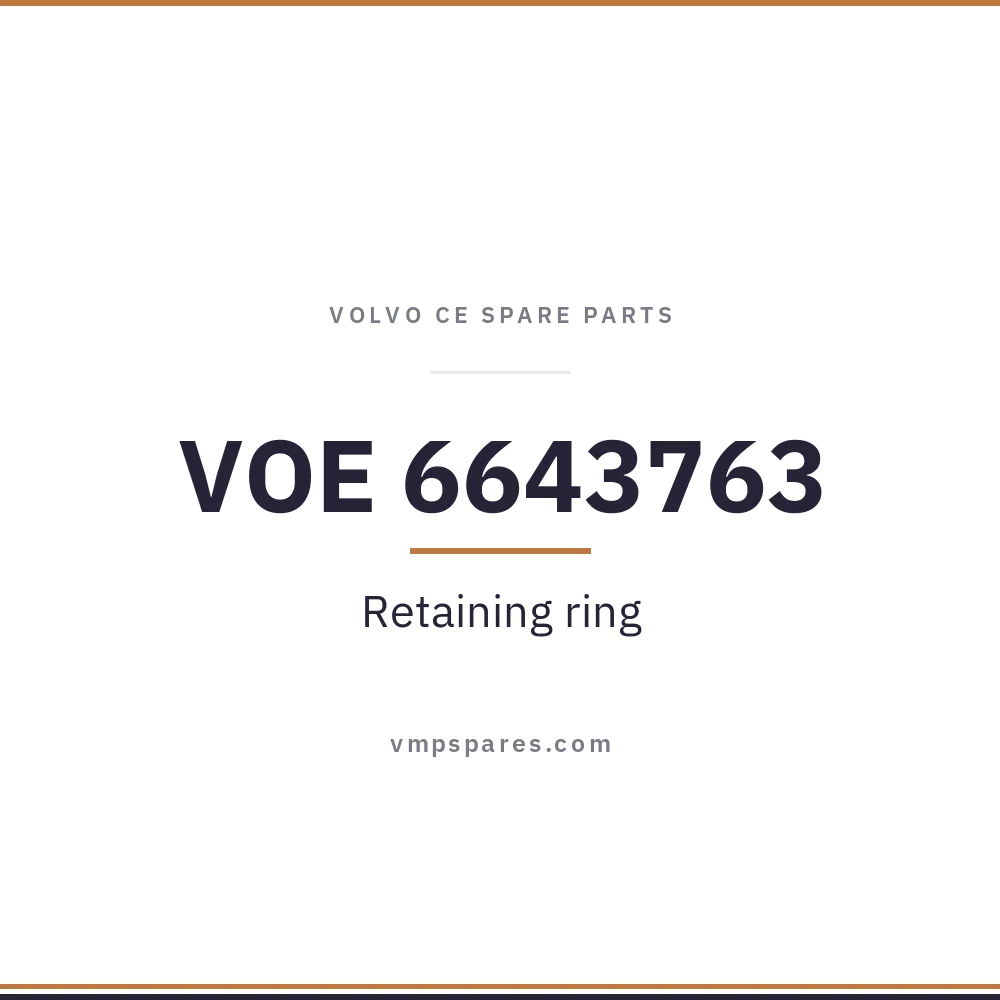 VOE 6643763 – Retaining ring