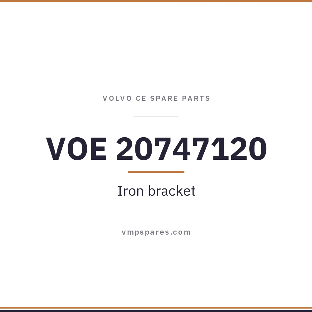 VOE 20747120 – Iron bracket