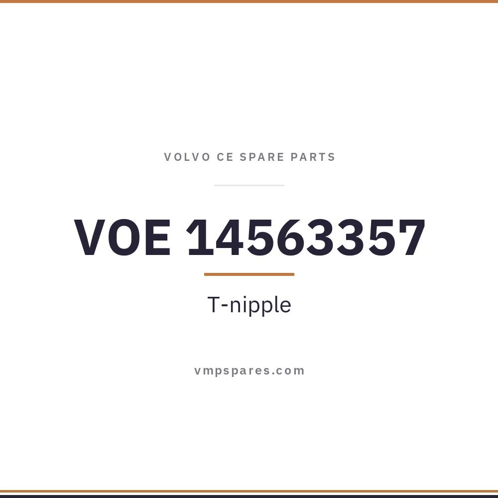 VOE 14563357 – T-nipple